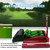 Wood Golf Putting Mat Portable Mat with Auto Ball Return Function Mini Golf Practice