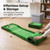 FJMQHU Indoor Outdoor Golf Putting Green, Velvet & Artificial Grass Putting Green with Ball Trajectory Display, for Backyard