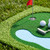 Yunhgft Indoor Golf Putting Green for Beginner Golfers, Golf Putting Mat, Thickened, Medium Speed, 1.5 * 3.5m