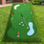 Okiyakusama Golf Putting Mat Indoor with Putter, Ball & Flag, for Leisure, Thickened, Medium Speed, 1.5 * 3.5m