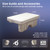 Havnby SnugNest Pickup Truck Mattress for GMC Rear Cab | TPU Air Foam Hybrid Support,Inflatable Backseat Bed,Built-in Rechargeable Pump