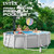 INTEX Prism Frame 14ft x 42in Round Above Ground Swimming Pool Set w/Pump