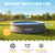 Funsicle Quickset Designer 14' x 36" Round Above Ground Swimming Pool, with FiltraBoost 800 GPH Filter Pump