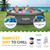 Funsicle Quickset Designer 14' x 36" Round Above Ground Swimming Pool, with FiltraBoost 800 GPH Filter Pump