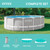 Intex Prism Frame 15ft x 48in Round Above Ground Swimming Pool Set Bundle | 26725EH - 1000 GPH Filter Pump, Ladder