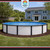 Lake Effect Pools 'Fiji' 12 ft Round Above Ground Swimming Pool | 52 Inch Resin Protected Steel Sided Walls | Bundle Includes
