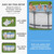 12'x-48 Round Above Ground Swimming Pool Set with Sand Filter Pump, Ladder & Cover