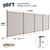 VINGLI 4ft High Pool Fence for Inground and Above Ground Pools, Brown Mesh Removable Safety Fencing