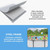 Steel Frame Above Ground Pool, 144x48 Inch, Triple-Layer Liner, Rust-Proof, 5500 Gallons, with Pump