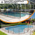VINGLI 4ft High Pool Fence for Inground and Above Ground Pools, Brown Mesh Removable Safety Fencing