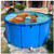 1.2m Round Canvas Koi Pond & Family Pool - 1130L Multi-Use Outdoor Fish Farming, Pet Bathing, Kids Wading