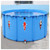 Collapsible Fish Pond, 3x0.8m Thick Canvas Above Ground Pool for Koi, Outdoor Storage, Pet Bathing & Kids Wading,