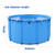 ,Round Canvas Koi Pond & Family Pool, 5900L Versatile Outdoor Fish Farming, Pet Bathing, Kids Wading