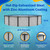 Blue Wave Sevilla 18-ft Round 52-in Deep Above Ground Swimming Pool – with Steel Wall & Top Rails, Sand Filter