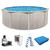Aquarian 24'x52 Above Ground Round Pool Kit w/Pump & Accessories, Phoenix | Steel Frame - Heavy-Duty Outdoor