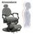 Vintage Recline Barber Chair, Grey - Button Style