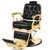 Chair Salon Chair Heavy Duty Barber Chair(Gold)
