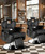 Professional Black Barber Chair for Barbershop, Heavy Duty