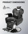 Professional Black Barber Chair for Barbershop, Heavy Duty