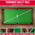 GoSports 7 and 8 ft Pool Tables with Wood Finish - Gray, Black, or Green Felt - Billiards Game Room Table for Adults