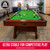 GoSports 7 and 8 ft Pool Tables with Wood Finish - Gray, Black, or Green Felt - Billiards Game Room Table for Adults