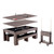 Barrington Billiards Monteray Brown 7 Ft Pool Table, 3-in-1 Dining & Ping Pong