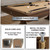 Freetime Fun 7 FT 3 in 1 Multi Game Pool Table with Dining Top Pool Table Ping Pong Table Combo