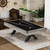 KEIKI 7FT Pool Table with Billiard Balls, Cues, Pool Cue Chalk,
