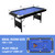 Foldable No Assembly Pool Table with Balls, Cues, Chalk, Rack & Brush, Portable Billiards Game Table for Apartment
