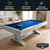 Hathaway Montecito 8ft Pool Table for Game Room – Billiard Table with Poly-Coated Non-Slate Playfield, Drop Pockets, Leg Levelers