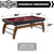 Hall of Games Edgewood 7 Ft Bar Size Pool Table with Balls and Cue Sticks | Bar Size Billiard Table with Billiard Balls