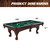 Barrington Billiards Premium 8.3 Ft Tournament Pool Table with Accessories