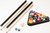 Fat Cat Frisco 7.5 Foot Pool Table, Billiard Table with Accuslate Surface, K66 Bumpers, Oak Finish