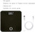 Scale with USB Rechargeable, Tempered Glass Easy Read Backlit LCD