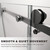 W x 76" H Frameless Corner Sliding Shower Door