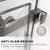 W x 76" H Frameless Corner Sliding Shower Door