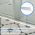 "H Frameless Soft-Close Shower Door, Brushed Nickel