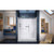 W x 76 3/4 in. H Clear Sliding Shower Door in Brushed