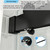 62-67" W x 76" H, 3/8" Tempered Glass, Matte Black