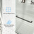 62-67" W x 76" H, 3/8" Tempered Glass, Matte Black