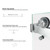W x 76" H Double Sliding 3/8" Glass Brushed Nickel