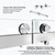 Doors 62"-66" W x 76" H Soft Close Sliding Brushed Nickel