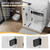 Frameless Corner Shower Door 34"x60"x75", Soft-Close Design, 304