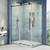Corner Sliding Shower Enclosure 34" D x 56-60" W x 72" H, Frameless