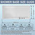 Corner Sliding Shower Enclosure 34" D x 56-60" W x 72" H, Frameless