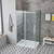 Deep Sliding Frameless Shower Enclosure with Clear Glass