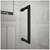 Shower Door in Matte Black - Right Wall Installation