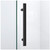 Frameless Neo-Angle Shower Enclosure in Brushed Nickel