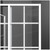 DreamLine French Corner 36 in. D x 36 in. W x 74 3/4 in. H Sliding