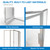 Shower Door, Obscure Glass, Brushed Nickel Finish 15.5" x 26.5" x 15.5